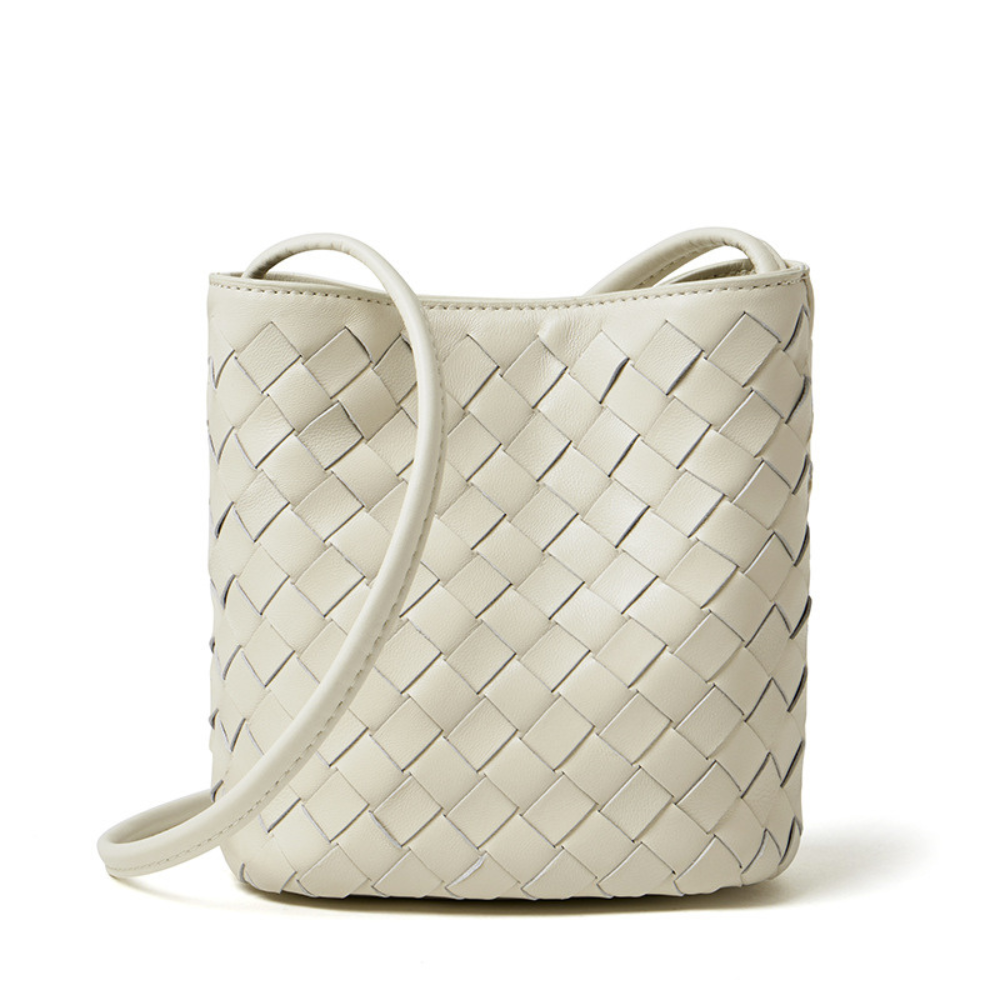 Odette woven leather bag