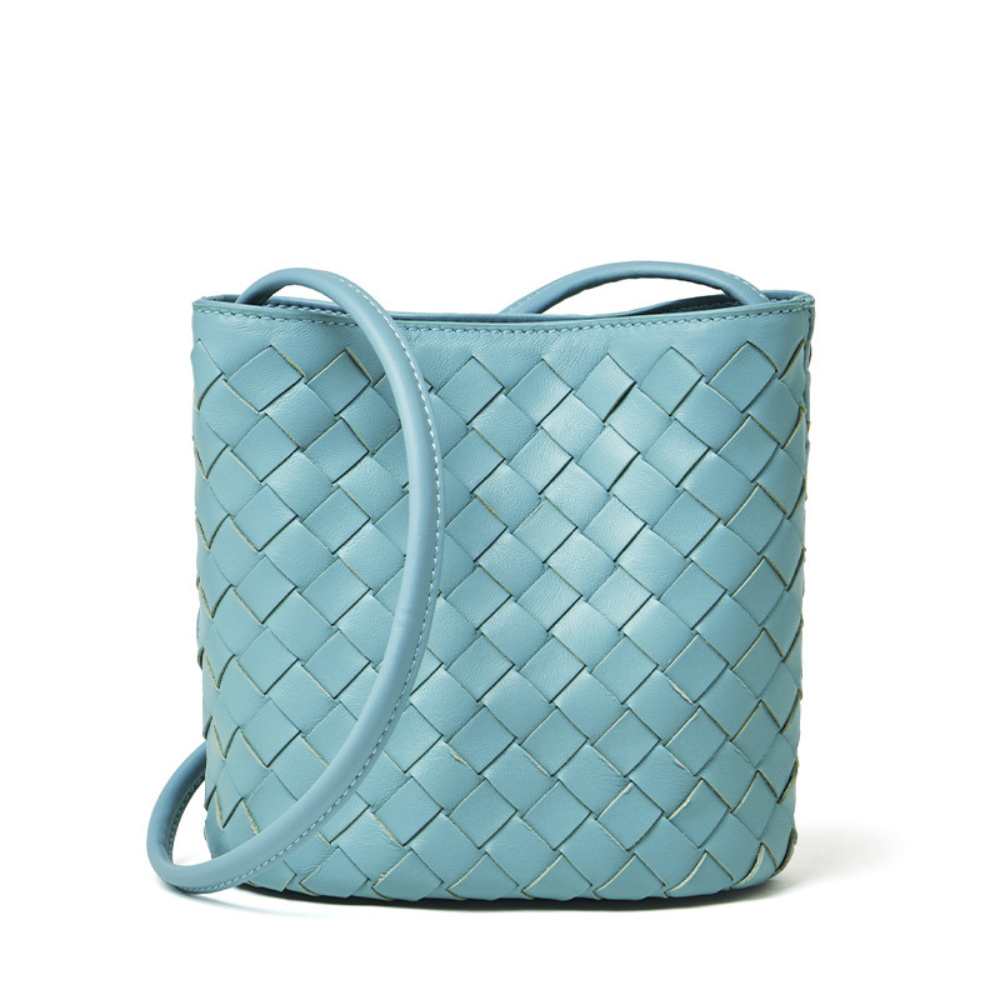 Odette woven leather bag